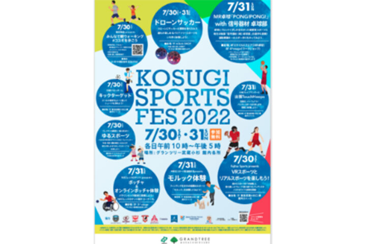 【グランツリー武蔵小杉】KOSUGI SPORTS FESTA 2022を開催 イメージ